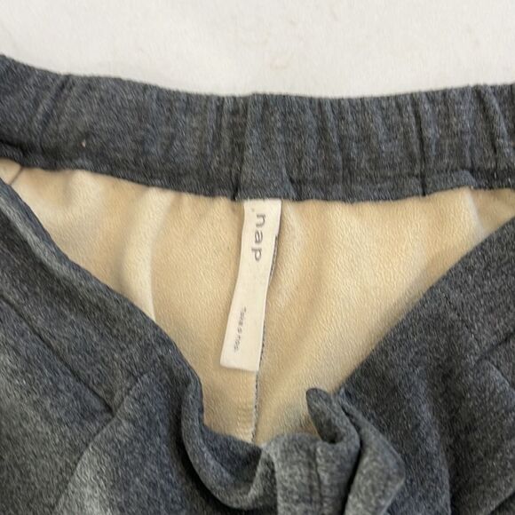 Nap Loungewear Cropped Wide Leg Pull On Pants Gray M - Picture 4 of 6